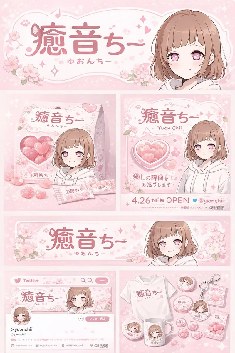 動漫角色品牌識別與周邊展示板