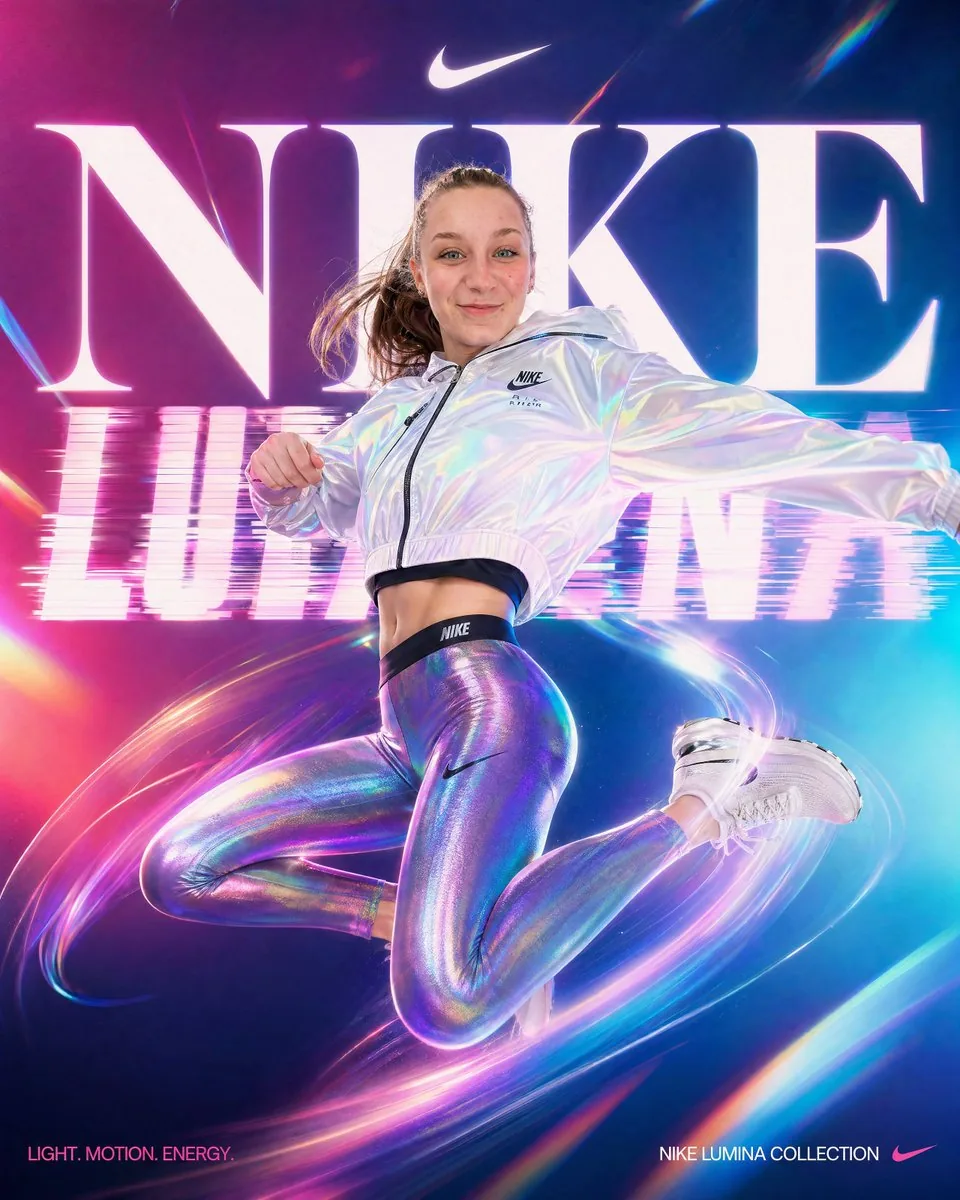 霓虹 Nike Lumina 廣告海報