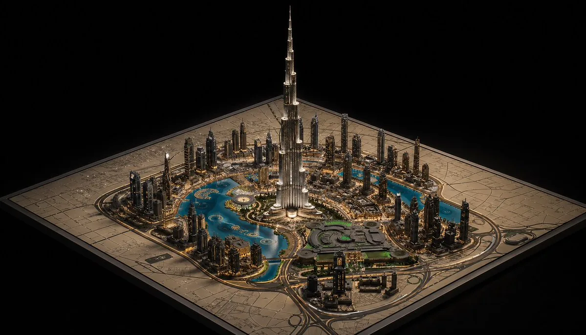 奢華 Miniature Dubai City Model