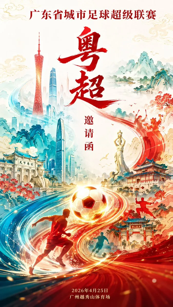 廣東超級聯賽邀請海報