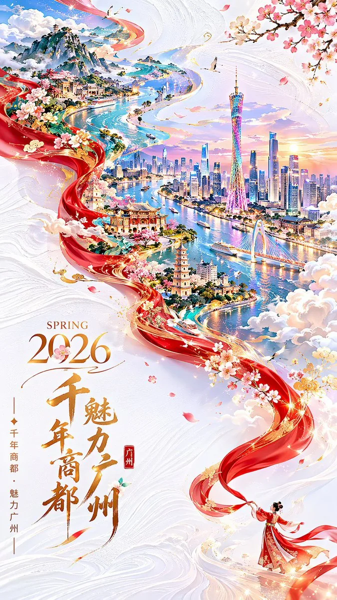 春季廣州城市海報