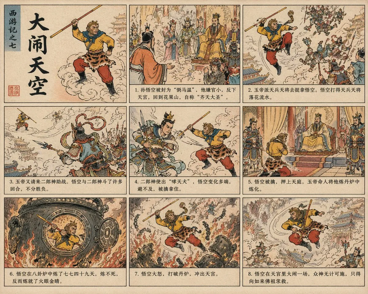 西遊記中式漫畫
