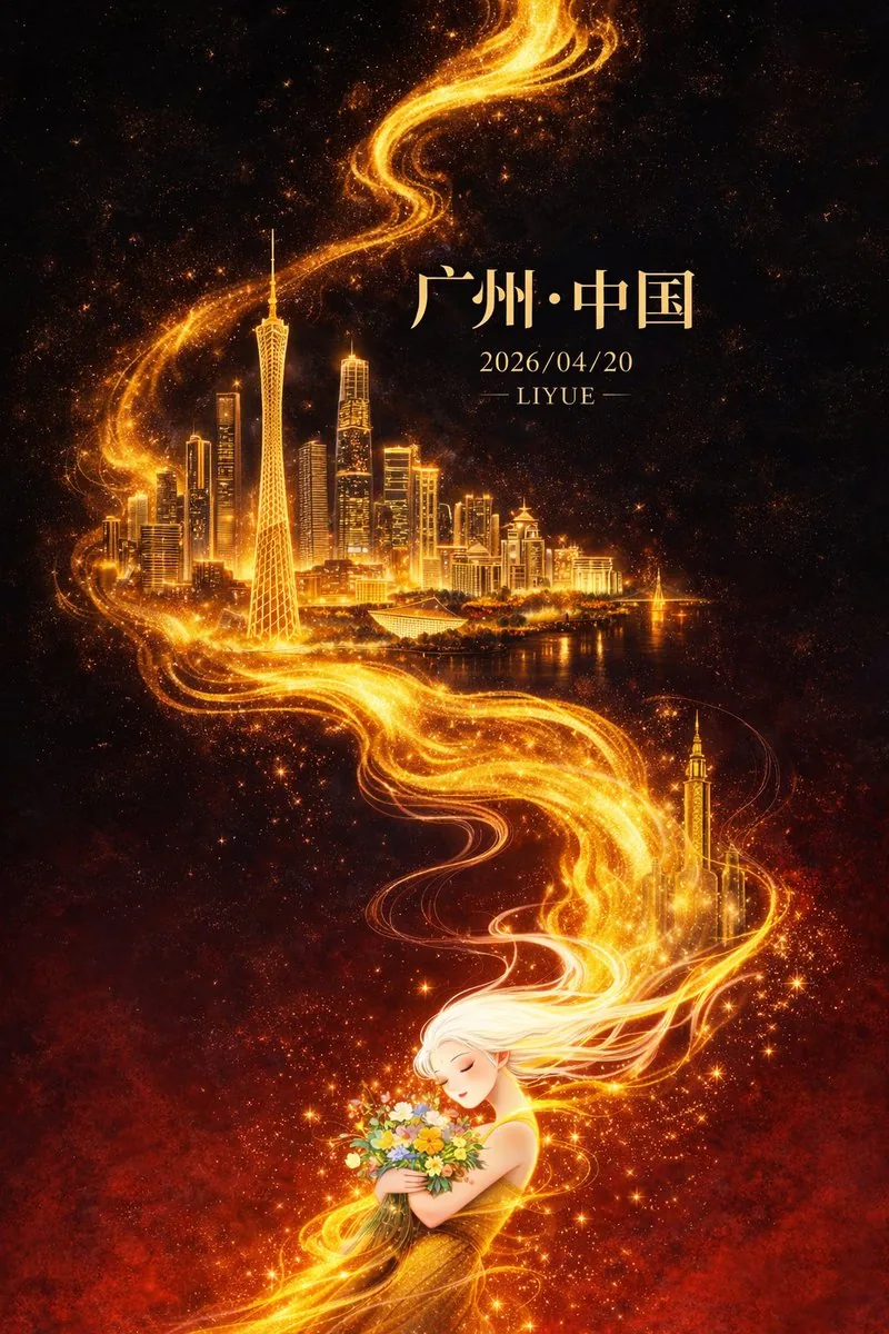暗黑奇幻廣州城市海報