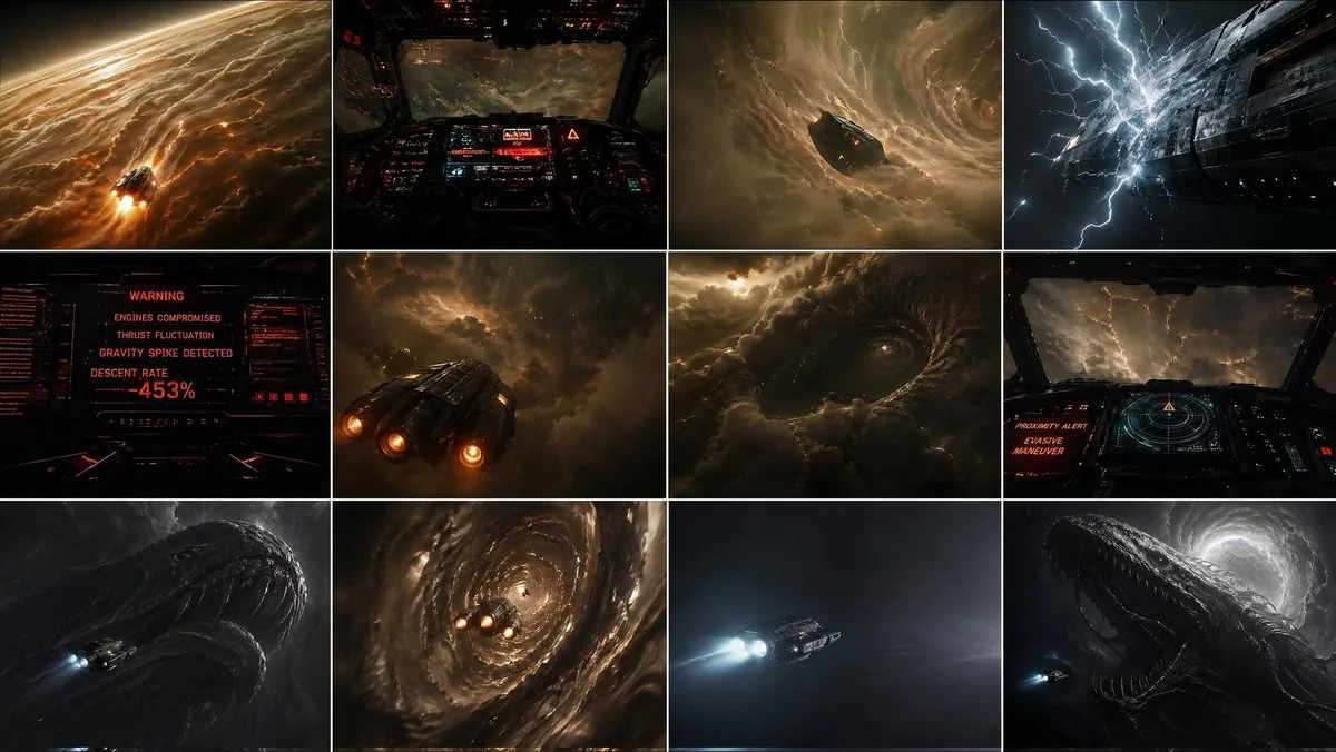 氣態巨行星下降分鏡