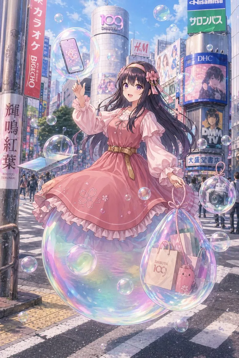 夢幻澀谷泡泡少女