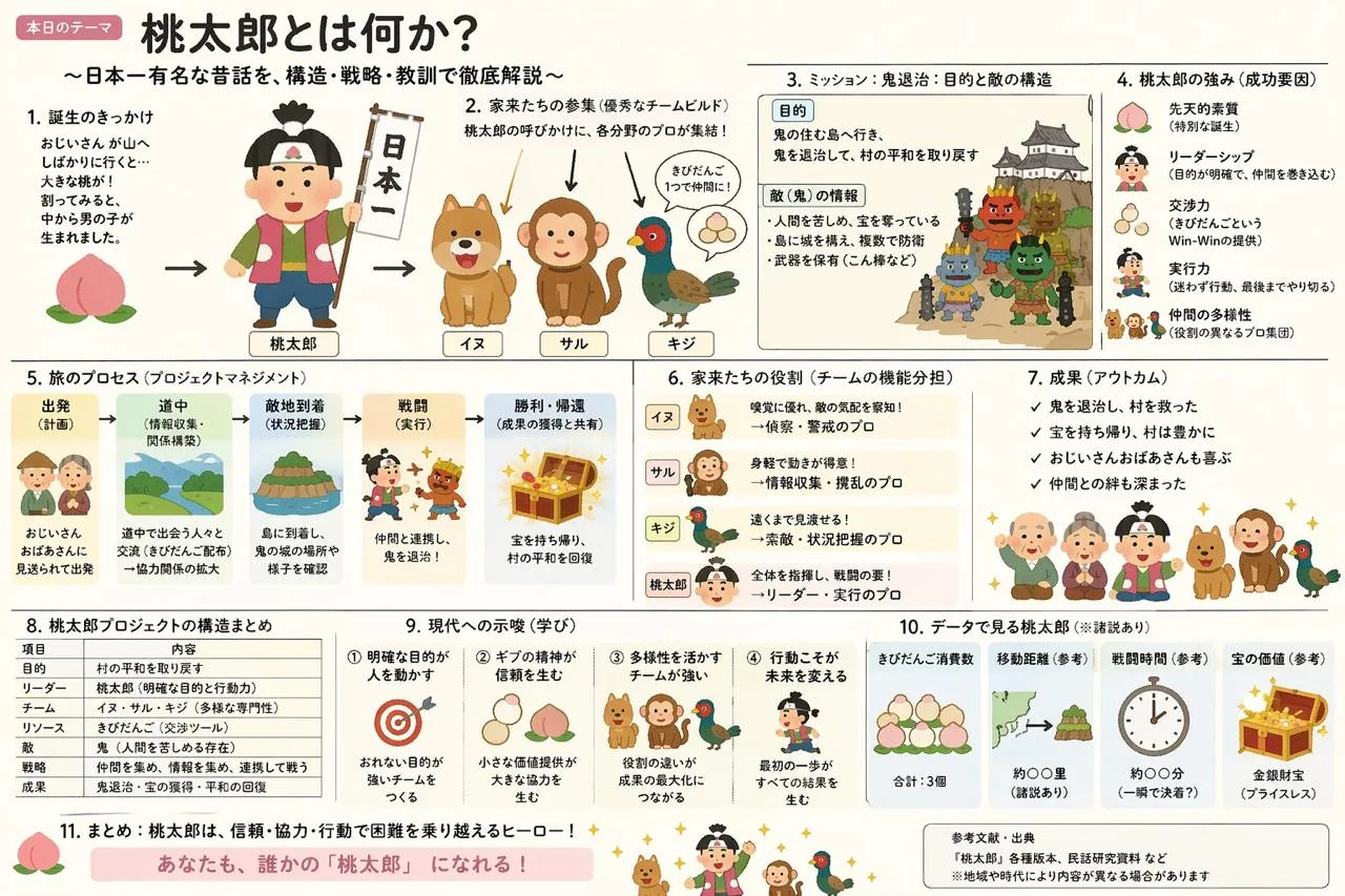 桃太郎講解幻燈片