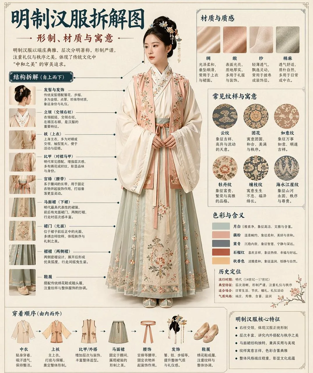 博物館風漢服拆解信息圖