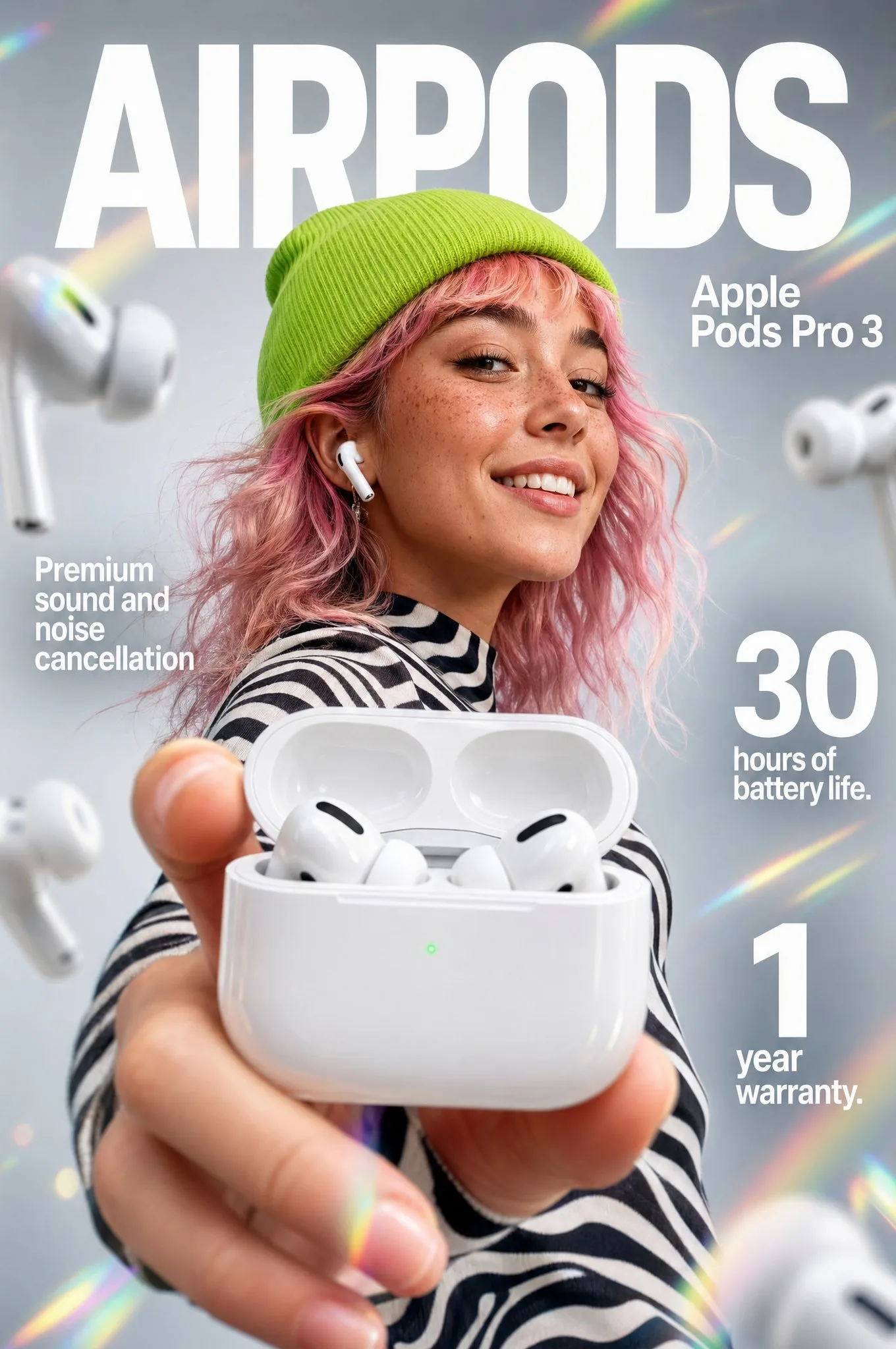 Apple Pods Pro 3 耳塞電商信息圖
