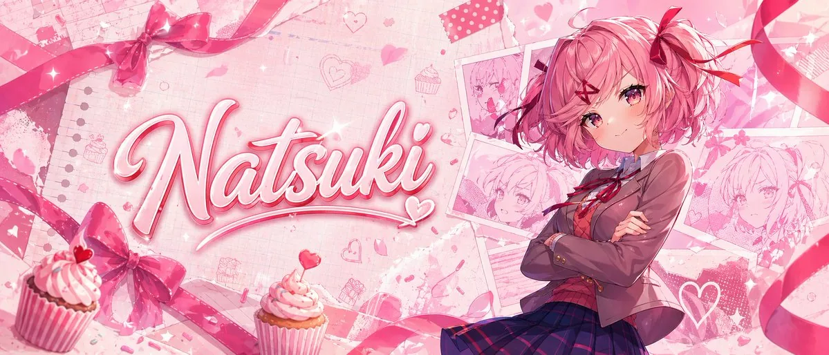 粉色動漫 Natsuki 橫幅