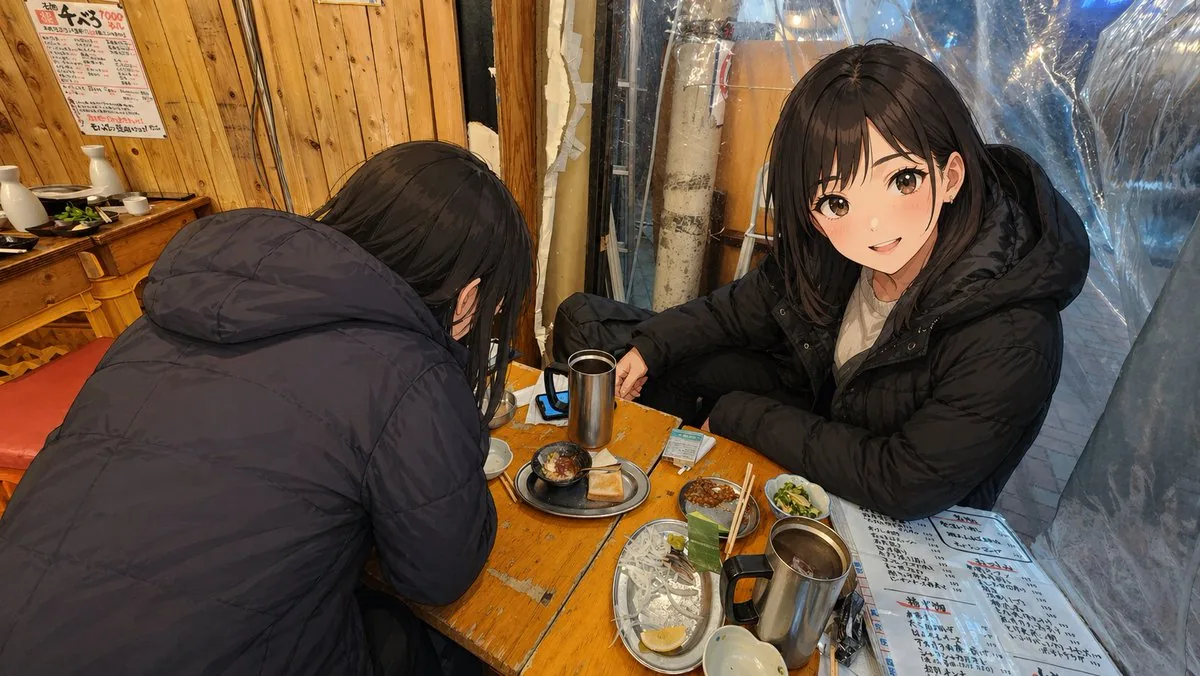 真實居酒屋裏的動漫角色照片